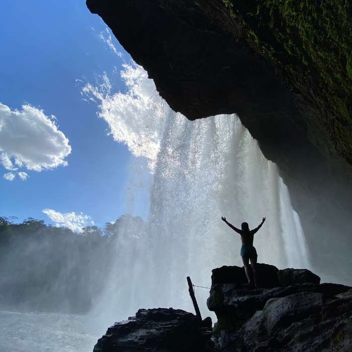 Cachoeira São Romão por trás - Chapada das Mesas